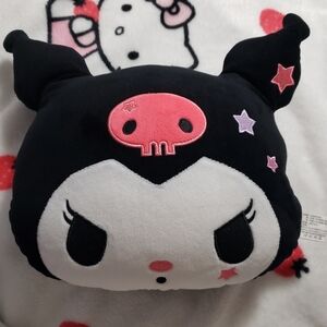 Sanrio Kuromi Plush Pillow - Black and Pink